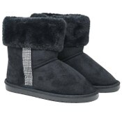 Wholesale - BLK BEBE GIRLS MICROSUEDE WINTER BOOTS W/FAUX FUR CUFF 7-ASST SIZE 11-4 C/P 12, UPC: